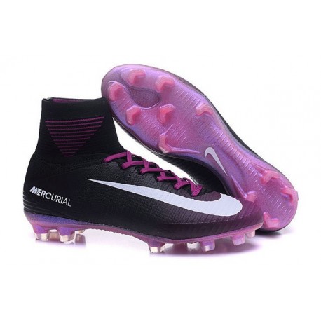 Nike Mercurial Superfly V FG ACC Neuf Crampons Football Noir Violet