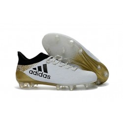Chaussure adidas X 16.1 FG Homme Nouveaux 2016 Blanc Or Noir