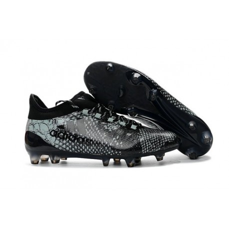 Chaussure adidas X 16.1 FG Homme Nouveaux 2016 Noir Gris