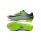 Nouvel 2016 Chaussures Football Nike Mercurial Vapor XI FG Platine Vert Noir