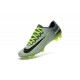Nouvel 2016 Chaussures Football Nike Mercurial Vapor XI FG Platine Vert Noir