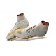 Crampon Nouveaux Nike Hypervenom Phantom II Neymar X Jordan NJR FG Blanc Or