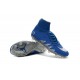 Crampon Nouveaux Nike Hypervenom Phantom II Neymar X Jordan NJR FG Bleu Argent