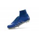 Crampon Nouveaux Nike Hypervenom Phantom II Neymar X Jordan NJR FG Bleu Argent