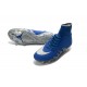 Crampon Nouveaux Nike Hypervenom Phantom II Neymar X Jordan NJR FG Bleu Argent