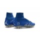 Crampon Nouveaux Nike Hypervenom Phantom II Neymar X Jordan NJR FG Bleu Argent