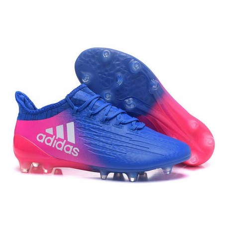 Chaussure adidas X 16.1 FG Homme Nouveaux Bleu Rose