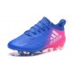 Chaussure adidas X 16.1 FG Homme Nouveaux Bleu Rose