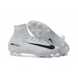 Meilleur Chaussure de Foot Nike Mercurial Superfly 5 FG Blanc Noir