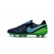 Neuf 2016 Nike Tiempo Legend 6 FG Crampons Football Homme Noir Vert
