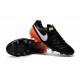 Chaussures de Foot Cuir Nike Tiempo Legend VI FG ACC Noir Orange Blanc