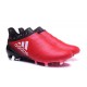 Chaussures de Foot adidas X 16+ Purechaos FG Techfit Rouge Noir