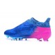 Chaussures de Foot adidas X 16+ Purechaos FG Techfit Bleu Rose