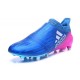 Chaussures de Foot adidas X 16+ Purechaos FG Techfit Bleu Rose
