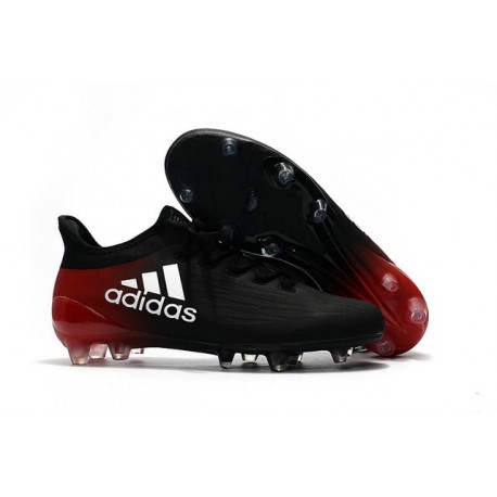 Chaussure adidas X 16.1 FG Homme Nouveaux Noir Rouge