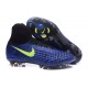 Nike Magista Obra II FG Chaussure Football Homme Bleu Noir Jaune