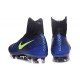 Nike Magista Obra II FG Chaussure Football Homme Bleu Noir Jaune