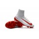 Meilleur Chaussure de Foot Nike Mercurial Superfly 5 FG Blanc Rouge
