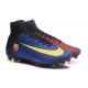Meilleur Chaussure de Foot Nike Mercurial Superfly 5 FG Barcelona FC Bleu Rouge