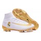 Meilleur Chaussure de Foot Nike Mercurial Superfly 5 FG Real Madrid FC Blanc Or