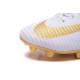 Meilleur Chaussure de Foot Nike Mercurial Superfly 5 FG Real Madrid FC Blanc Or