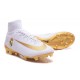 Meilleur Chaussure de Foot Nike Mercurial Superfly 5 FG Real Madrid FC Blanc Or