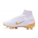 Meilleur Chaussure de Foot Nike Mercurial Superfly 5 FG Real Madrid FC Blanc Or