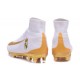 Meilleur Chaussure de Foot Nike Mercurial Superfly 5 FG Real Madrid FC Blanc Or
