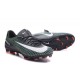 Nouvel Chaussures Football Nike Mercurial Vapor XI FG Noir Blanc Vert