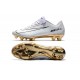 Nike Mercurial Vapor Vitórias 11 CR7 FG Nouveaux Crampons de Foot Blanc Or