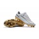 Nike Mercurial Vapor Vitórias 11 CR7 FG Nouveaux Crampons de Foot Blanc Or