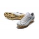 Nike Mercurial Vapor Vitórias 11 CR7 FG Nouveaux Crampons de Foot Blanc Or