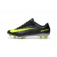 Nike Mercurial Vapor 11 FG Nouveaux Crampons de Foot Noir Jaune