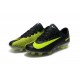 Nike Mercurial Vapor 11 FG Nouveaux Crampons de Foot Noir Jaune
