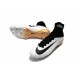 Nike Mercurial Superfly V FG Crampons Football Blanc Noir Or