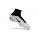 Nike Mercurial Superfly V FG Crampons Football Blanc Noir Or