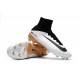 Nike Mercurial Superfly V FG Crampons Football Blanc Noir Or