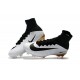 Nike Mercurial Superfly V FG Crampons Football Blanc Noir Or
