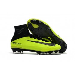 Nike Mercurial Superfly V FG Crampons Football Volt Noir
