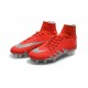 Chaussure Meilleure Nike Hypervenom Phantom 2 FG Neymar Jordan Rouge Argent