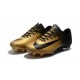 Nike Mercurial Vapor 11 FG Nouveaux Crampons de Foot Noir Or