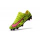 Nike Mercurial Vapor 11 FG Nouveaux Crampons de Foot Jaune Rose