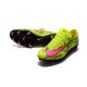 Nike Mercurial Vapor 11 FG Nouveaux Crampons de Foot Jaune Rose