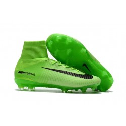 Nike Chaussure de Foot Meilleur Mercurial Superfly 5 FG ACC Vert Noir