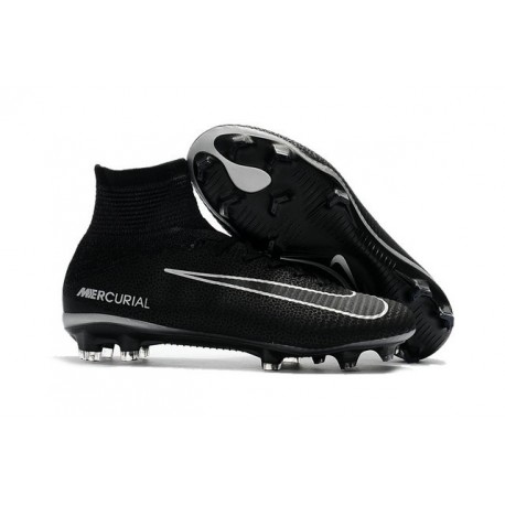 Nike Chaussure de Foot Meilleur Mercurial Superfly 5 FG ACC Noir Gris
