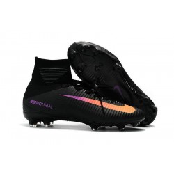 Nike Chaussure de Foot Meilleur Mercurial Superfly 5 FG ACC Noir Orange