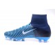 Nike Mercurial Superfly V FG Nouvel 2017 Crampons de Football Bleu Blanc Noir