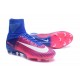 Nike Mercurial Superfly V FG Nouvel 2017 Crampons de Football Rose Bleu Blanc