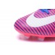 Nike Mercurial Superfly V FG Nouvel 2017 Crampons de Football Rose Bleu Blanc
