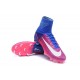 Nike Mercurial Superfly V FG Nouvel 2017 Crampons de Football Rose Bleu Blanc